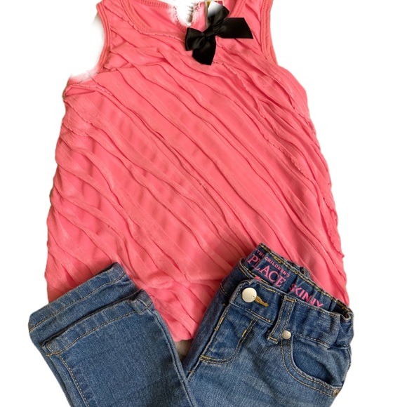 The Children's Place Other - 3T Girls Jeans and Sleeveless Top Outfit